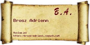 Brosz Adrienn névjegykártya