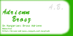 adrienn brosz business card